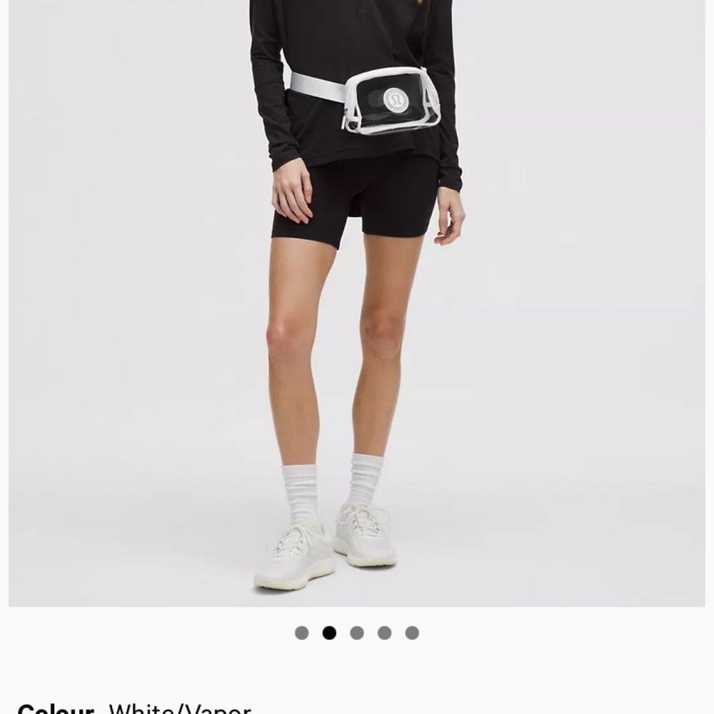 Lulu Lemon Everywhere White Belt Bag Clear